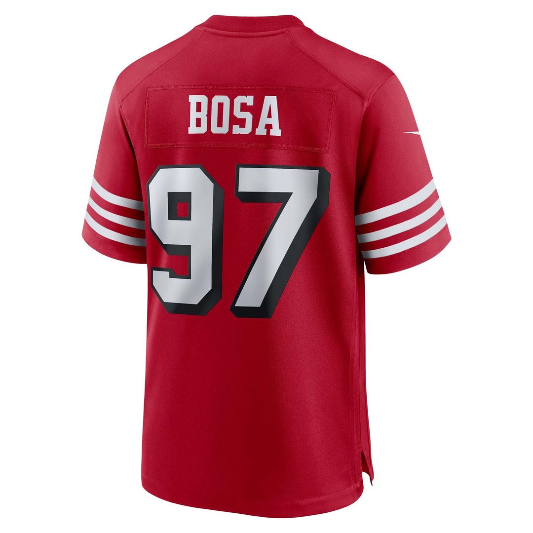 Men's San Francisco 49ers Nick Bosa Scarlet Alternate