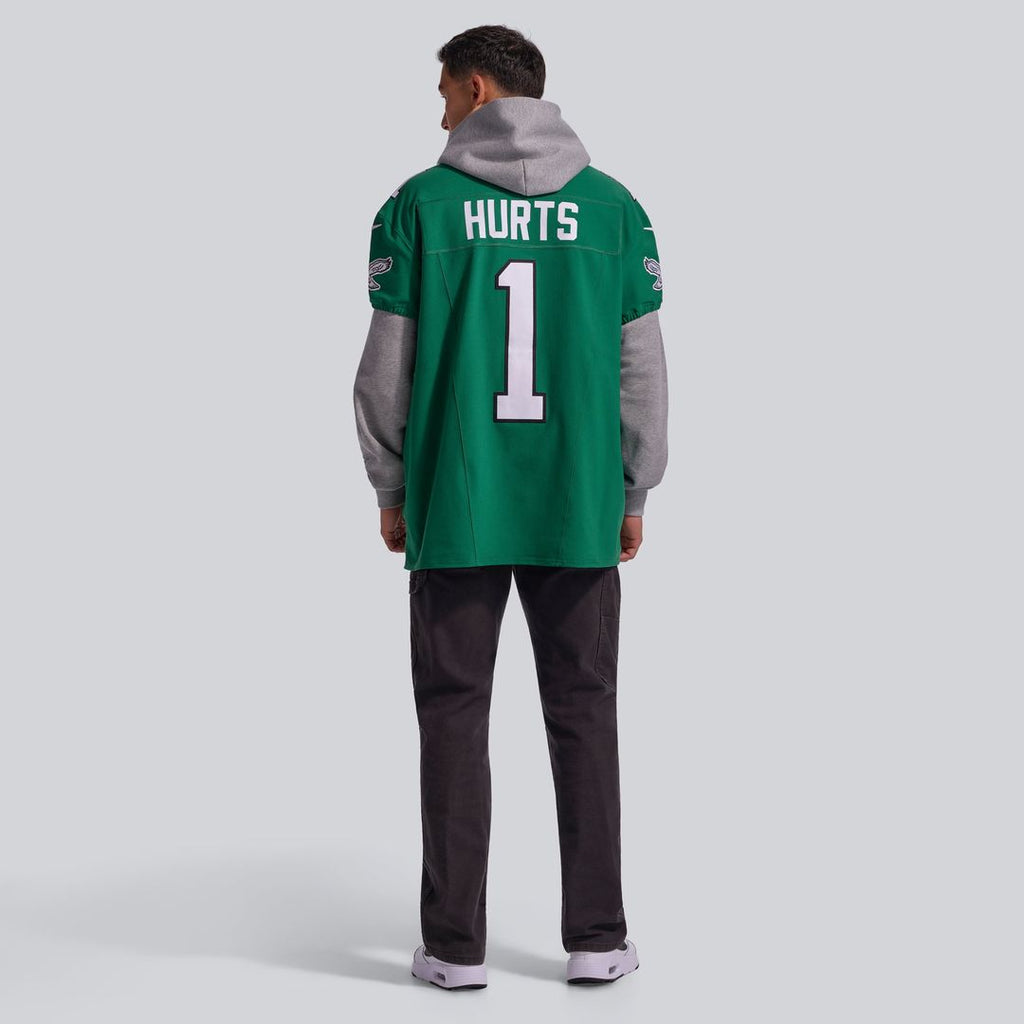 Men's Philadelphia Eagles Jalen Hurts Kelly Green Alternate Vapor F.U.S.E. Elite Jersey
