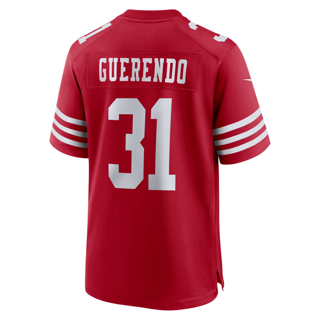 Men's San Francisco 49ers Isaac Guerendo Scarlet