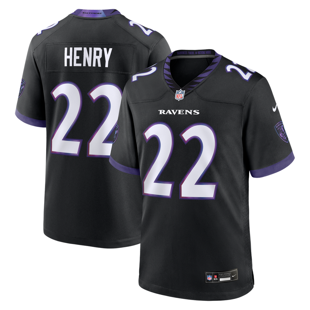 Men's Baltimore Ravens Derrick Henry Black Alternate