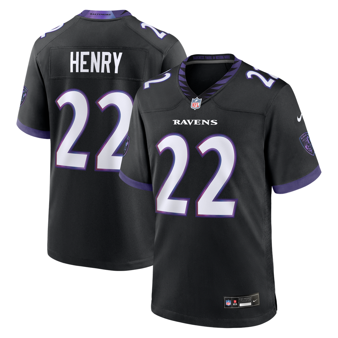 Men's Baltimore Ravens Derrick Henry Black Alternate