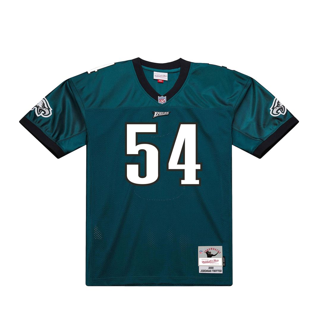 Men's Philadelphia Eagles Jeremiah Trotter Green 2000 Legacy Throwback Replica Jersey