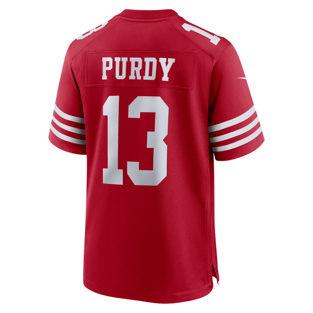 Men's San Francisco 49ers Brock Purdy Scarlet 80th Anniversary