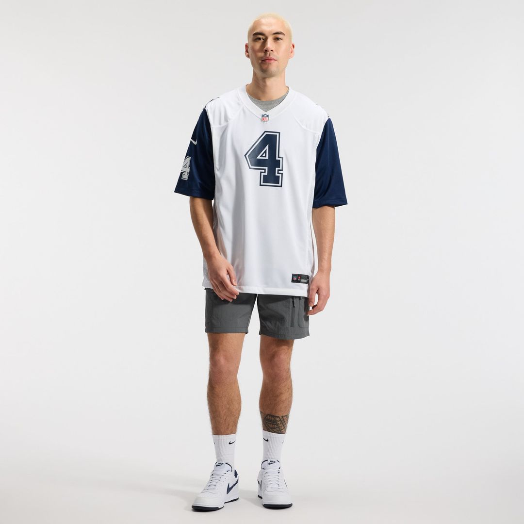 Men's Dallas Cowboys Dak Prescott White Alternate Game Team Jersey