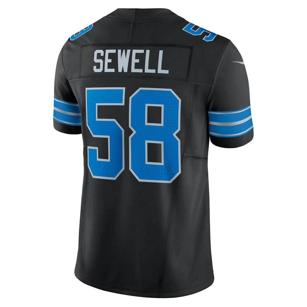 Men's Detroit Lions Penei Sewell Black Vapor F.U.S.E. Alternate