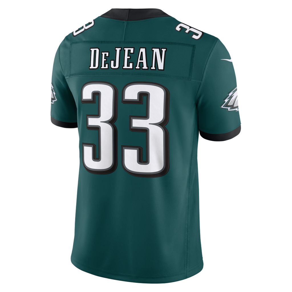 Men's Philadelphia Eagles Cooper DeJean Midnight Green Team Vapor F.U.S.E. Stitched