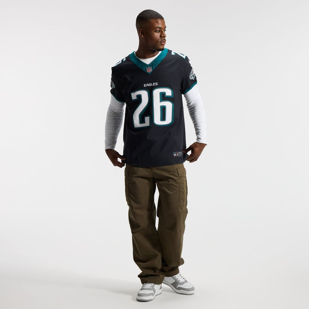 Men's Philadelphia Eagles Saquon Barkley Black Alternate Vapor F.U.S.E. Elite Jersey