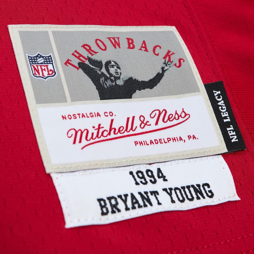 Men's San Francisco 49ers Bryant Young Scarlet Legacy Replica Jersey