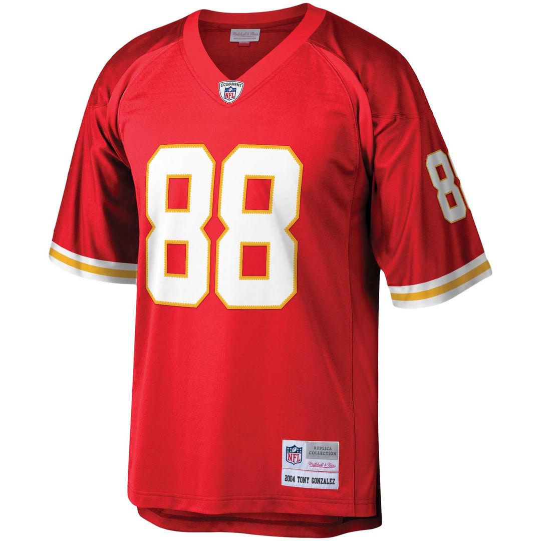 Men's Kansas City Chiefs Tony Gonzalez Red Legacy Replica Jersey