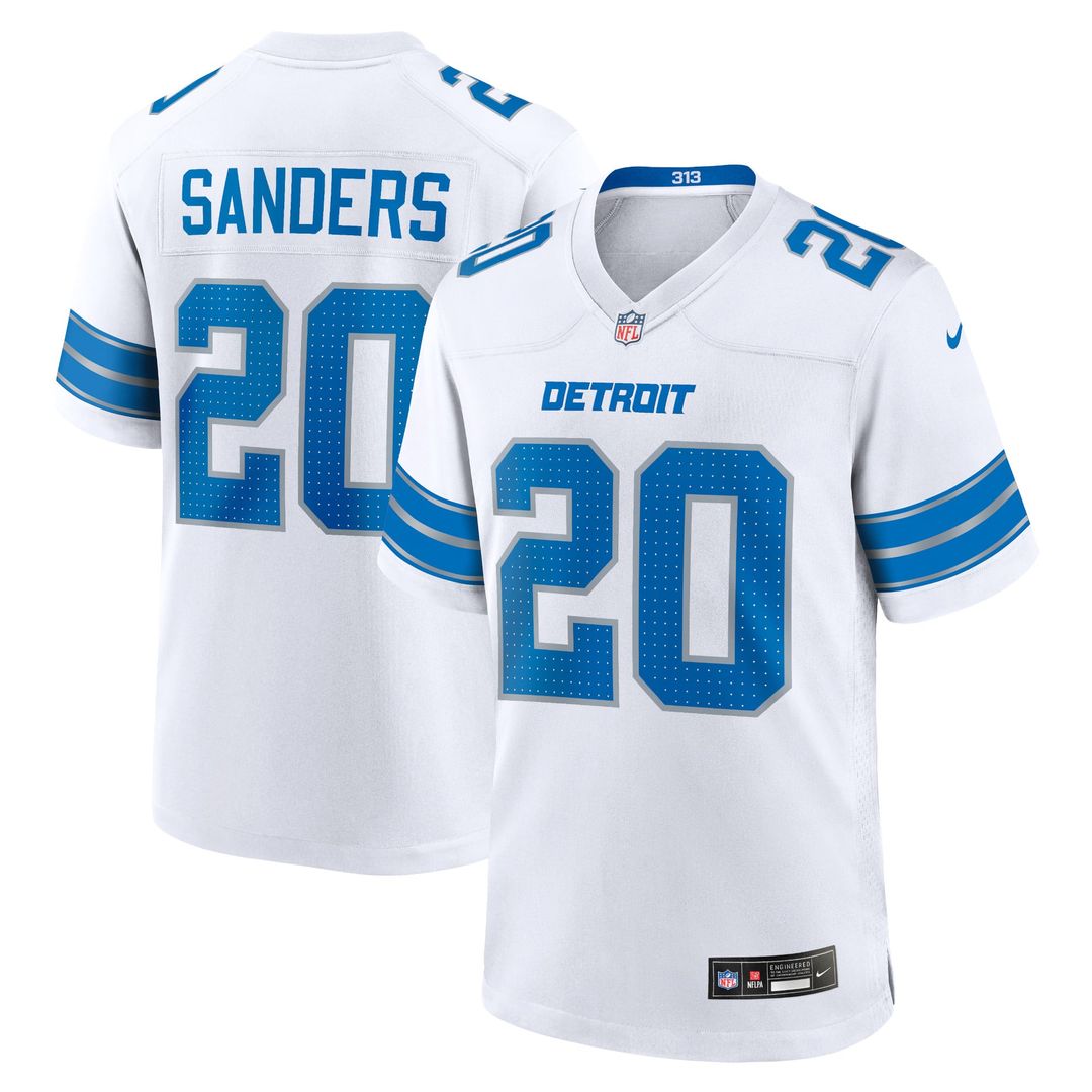 Men's Detroit Lions Barry Sanders Blue Retired Player