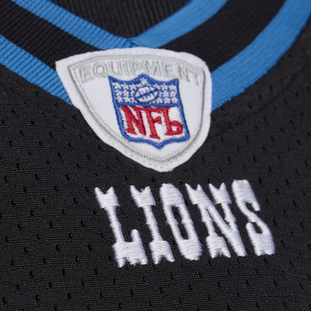 Men's Detroit Lions Calvin Johnson Black 2007 Authentic Throwback Jersey