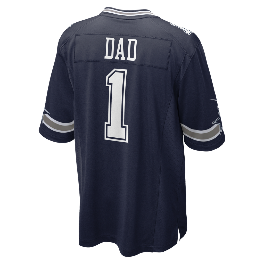 Men's Dallas Cowboys Number 1 Dad Navy