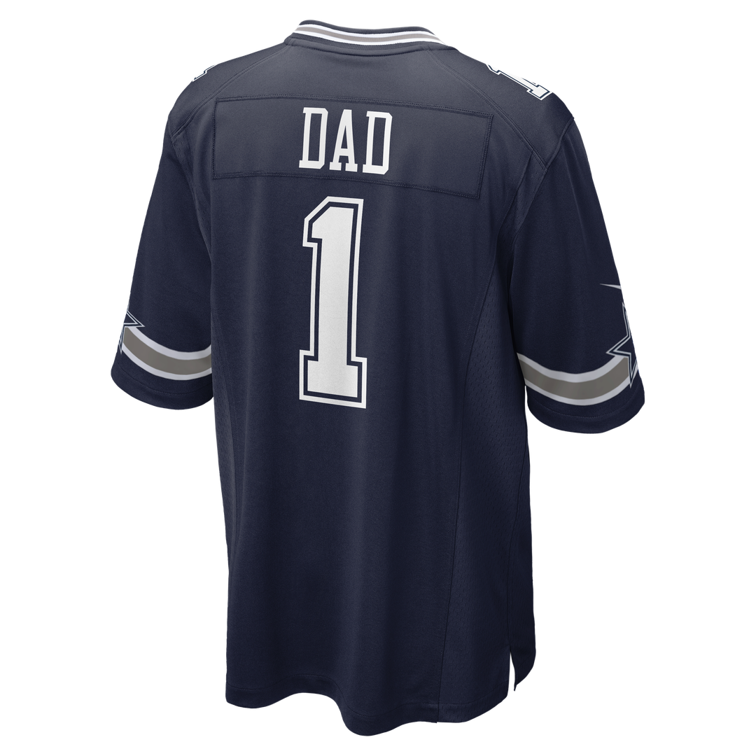 Men's Dallas Cowboys Number 1 Dad Navy