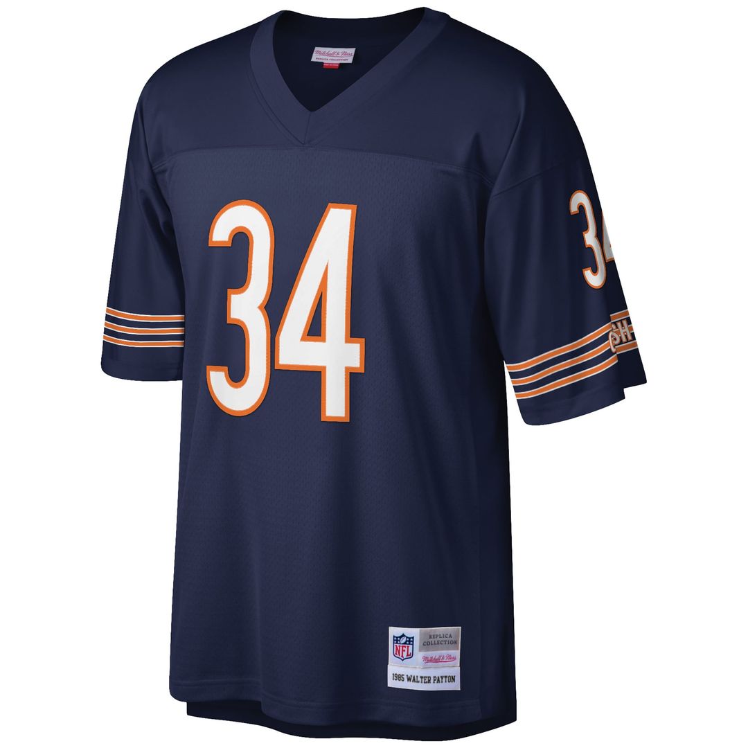 Men's Chicago Bears Walter Payton White Big & Tall 1985 Retired Player Replica Jersey