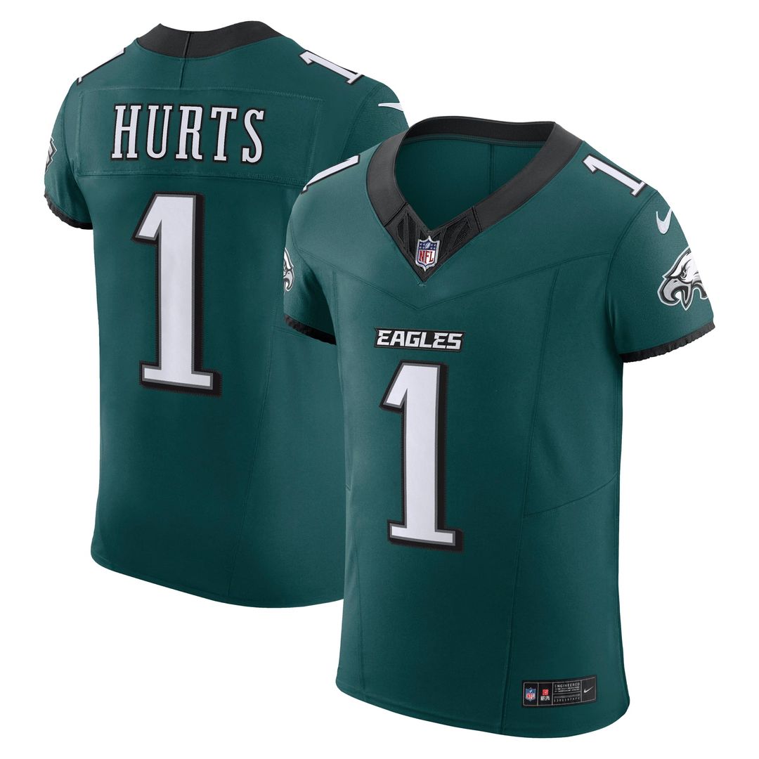 Men's Philadelphia Eagles Jalen Hurts Kelly Green Alternate Vapor F.U.S.E. Elite Jersey