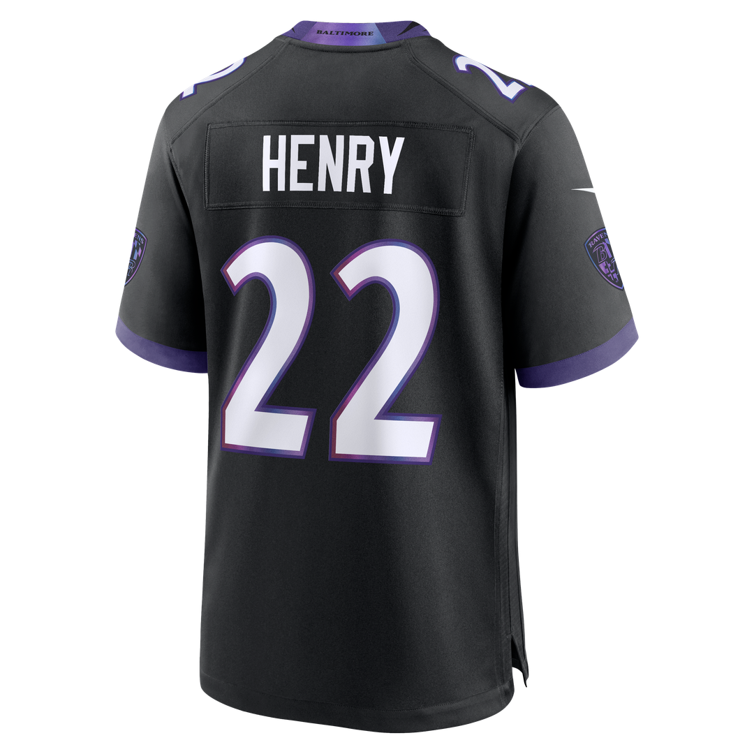 Men's Baltimore Ravens Derrick Henry Black Alternate