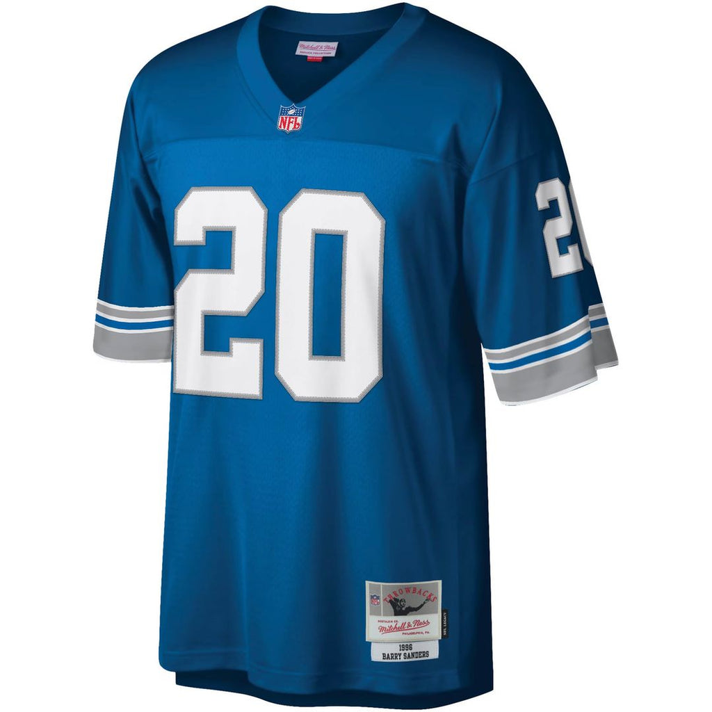 Men's Detroit Lions Barry Sanders Blue Legacy Replica Jersey
