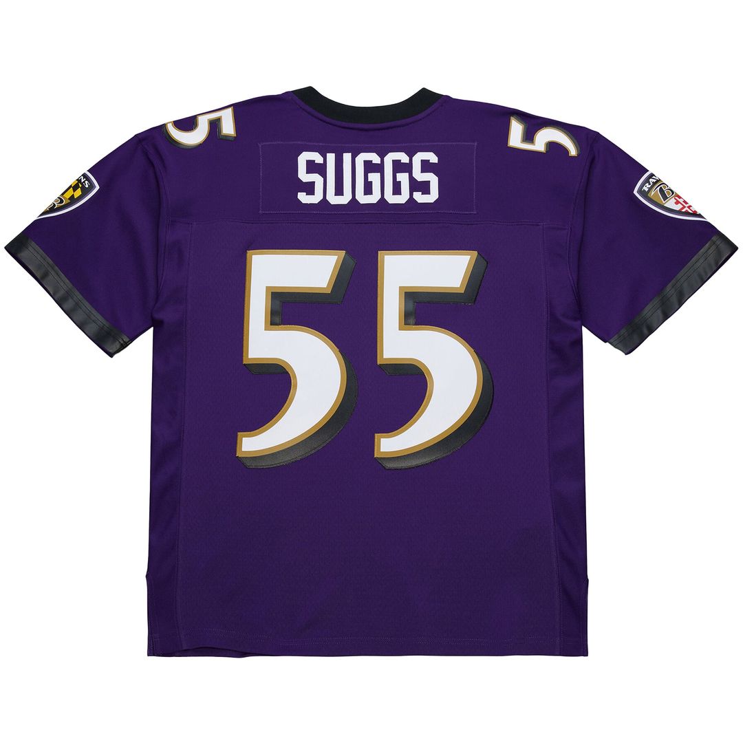 Men's Baltimore Ravens Terrell Suggs Purple 2003 Legacy Replica Jersey