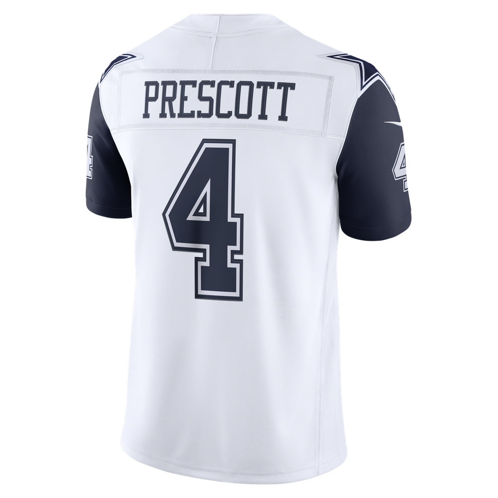 Men's Dallas Cowboys Dak Prescott White Alternate Vapor F.U.S.E. Stitched