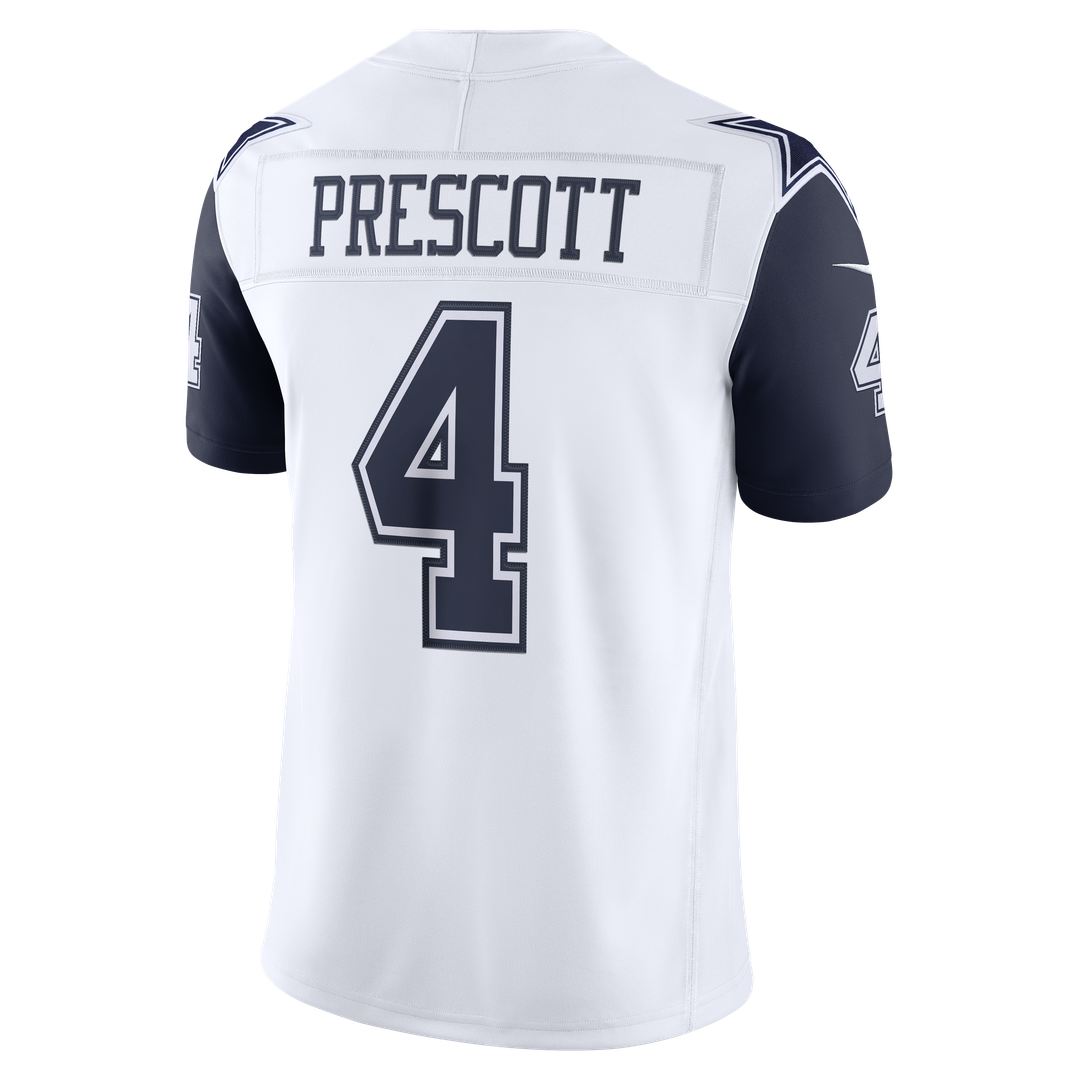 Men's Dallas Cowboys Dak Prescott White Alternate Vapor F.U.S.E. Stitched