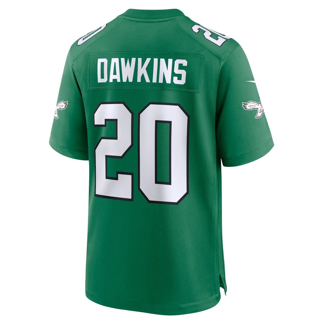 Men's Philadelphia Eagles Brian Dawkins Kelly Green Alternate Retired Player