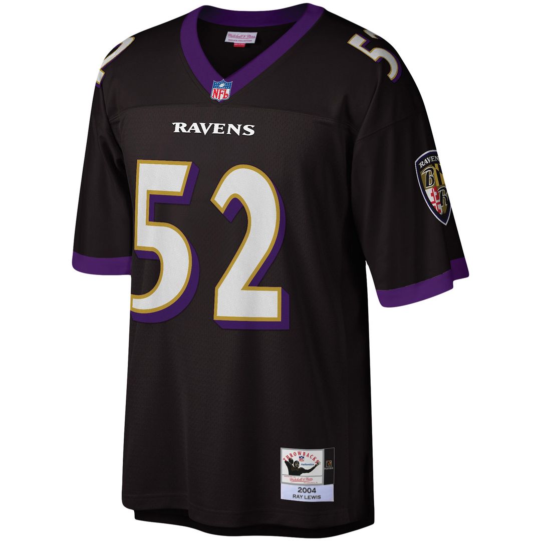 Men's Baltimore Ravens Ray Lewis Black Legacy Replica Jersey