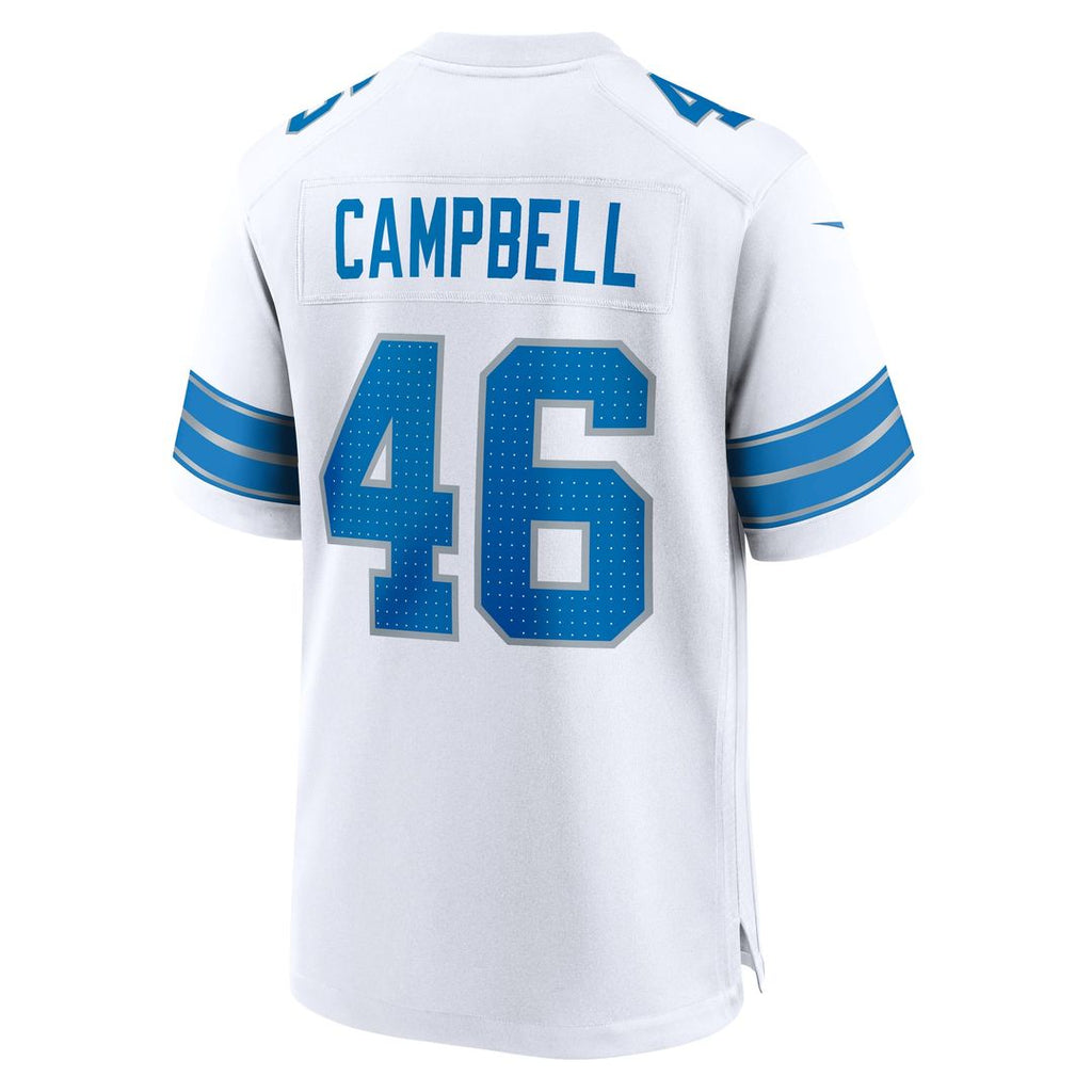 Men's Detroit Lions Jack Campbell White White