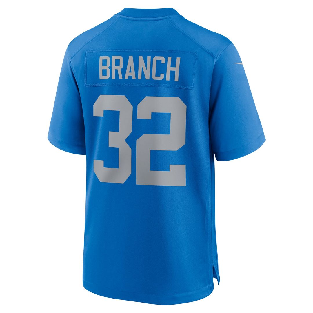 Men's Detroit Lions Brian Branch Blue Alternate