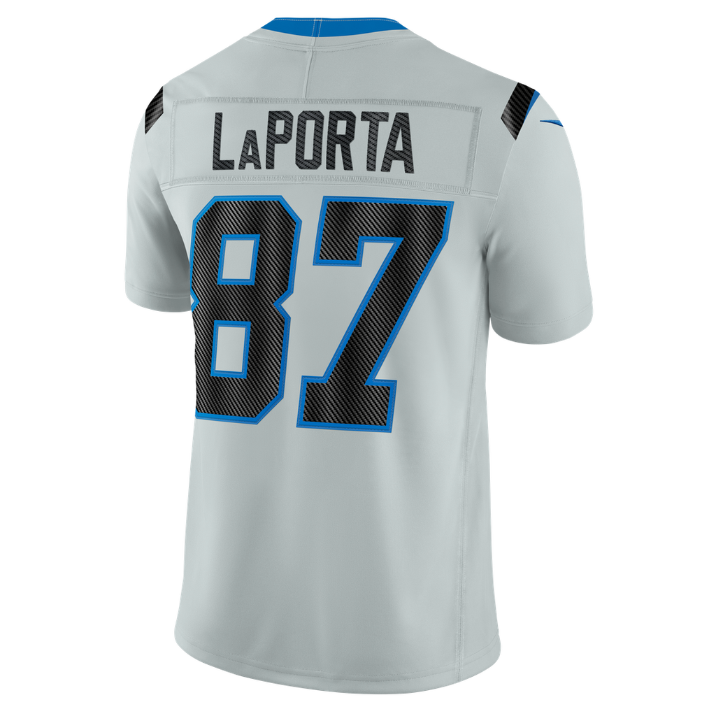 Men's Detroit Lions Sam LaPorta Silver 2026 Rivalries Collection Stitched