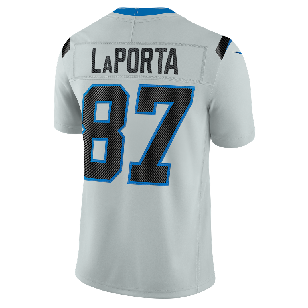Men's Detroit Lions Sam LaPorta Silver 2026 Rivalries Collection Stitched