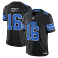 Men's Detroit Lions Jared Goff Black Alternate Vapor F.U.S.E. Stitched