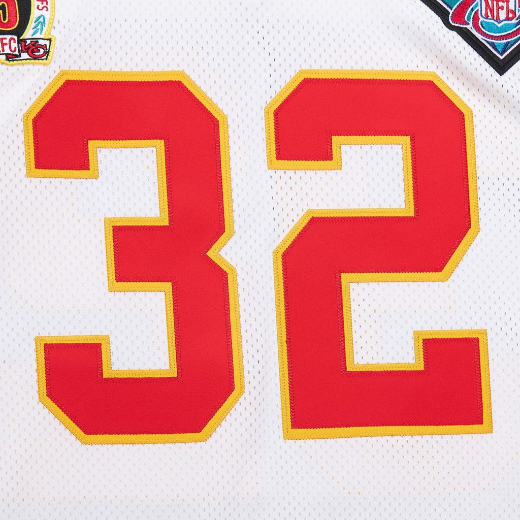 Men's Kansas City Chiefs 1994 Marcus Allen White Authentic Throwback Retired Player Jersey