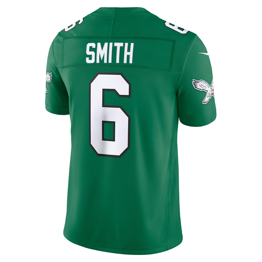 Men's Philadelphia Eagles DeVonta Smith Kelly Green Alternate Vapor F.U.S.E. Stitched