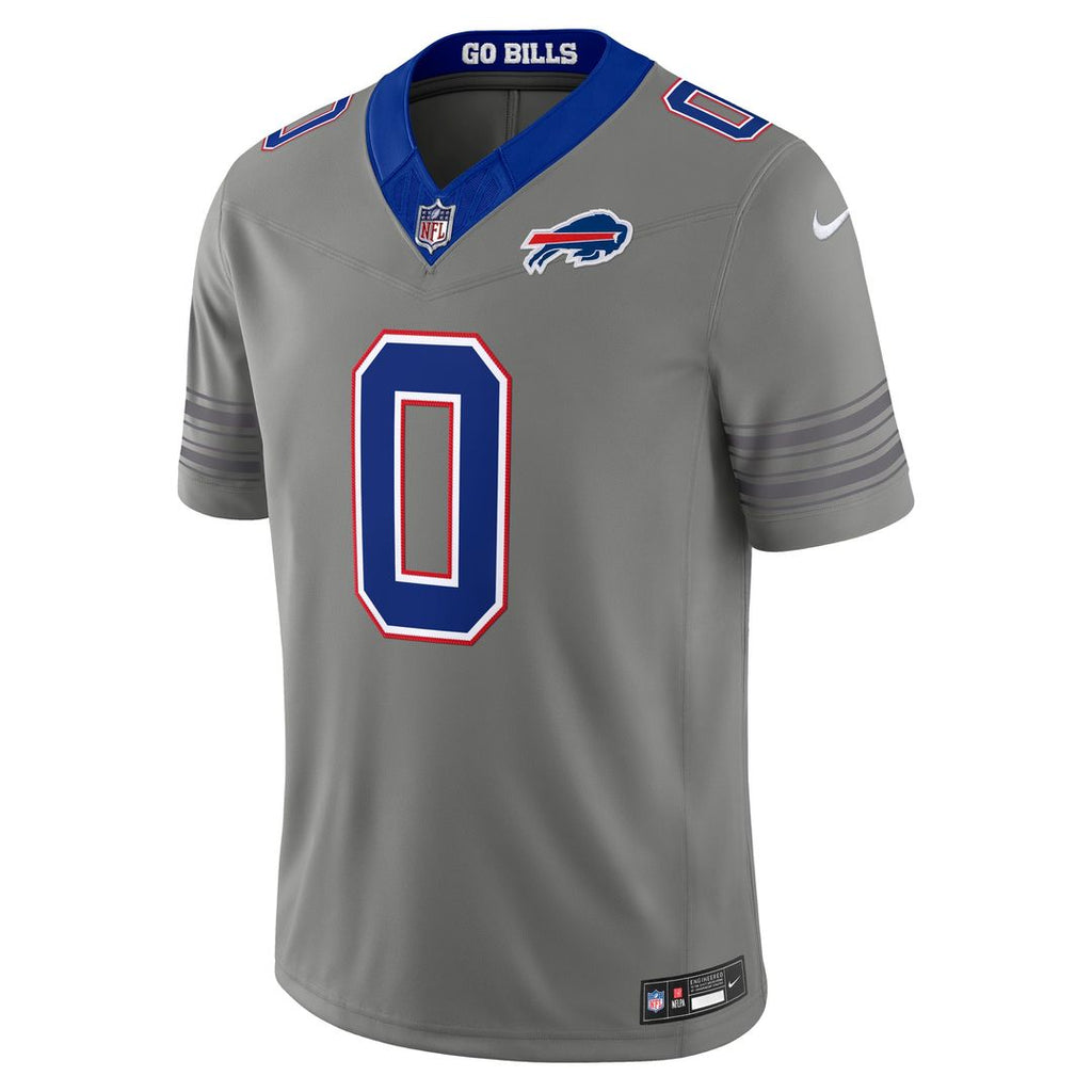 Men's Buffalo Bills Keon Coleman Gray Nickel City Vapor F.U.S.E. Stitched