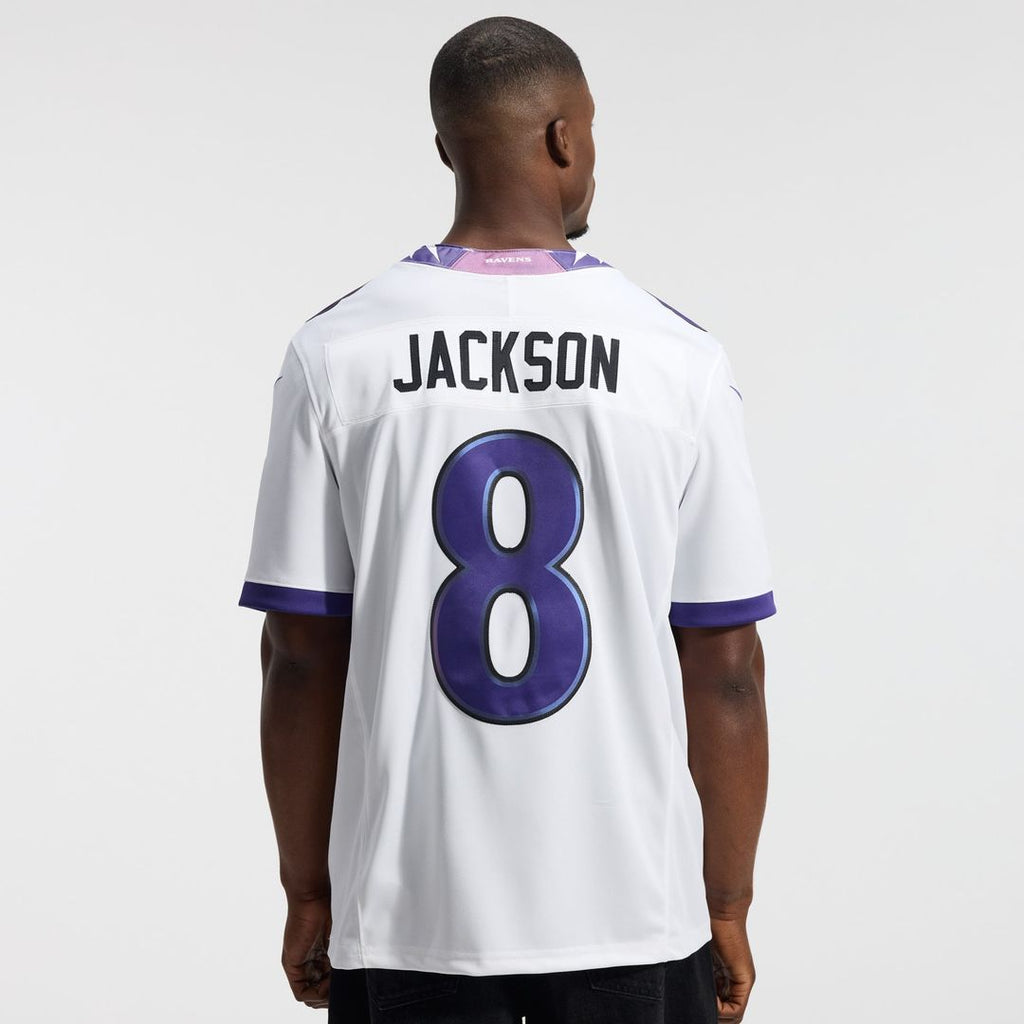 Men's Baltimore Ravens Lamar Jackson Black Alternate Alternate Vapor F.U.S.E. Stitched