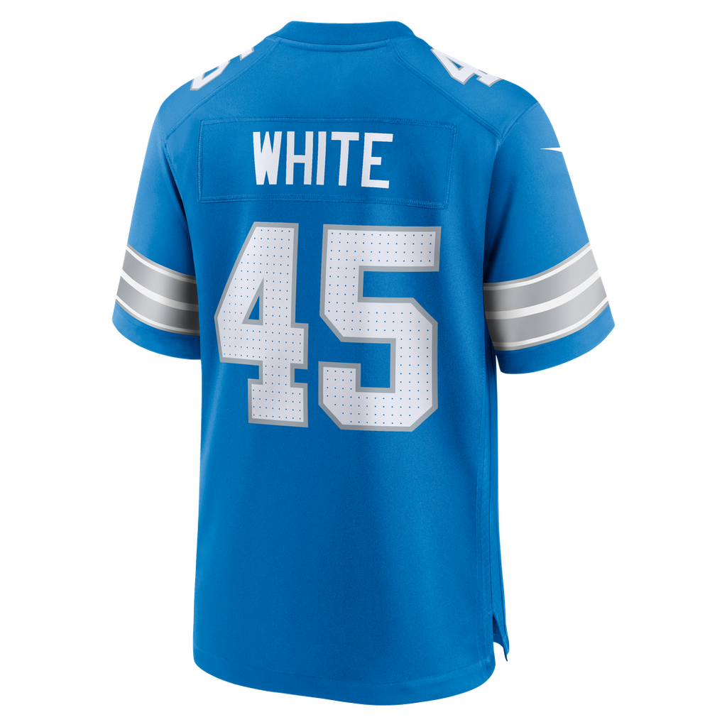 Men's Detroit Lions Devin White Blue Team