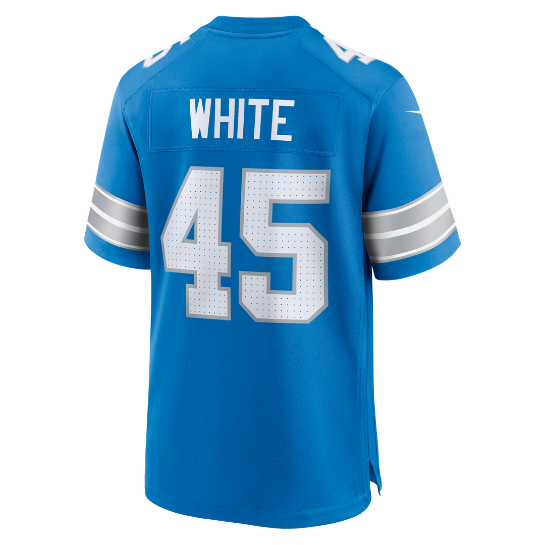 Men's Detroit Lions Devin White Blue Team
