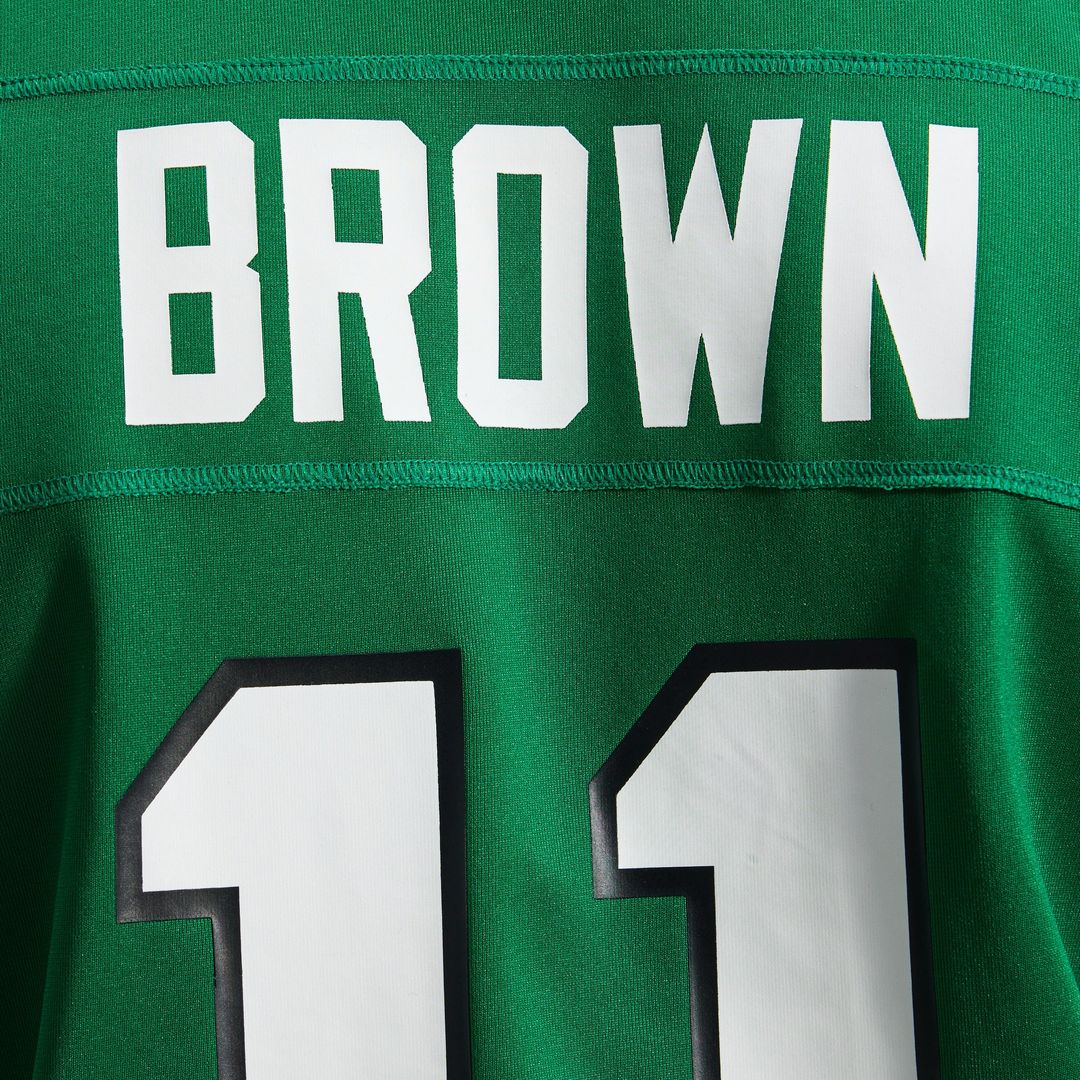 Men's Philadelphia Eagles A.J. Brown Kelly Green Alternate Game Player Jersey