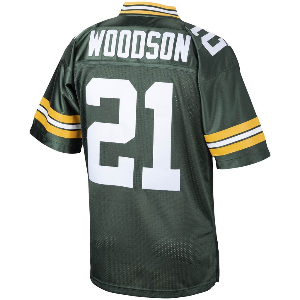 Men's Green Bay Packers 2010 Charles Woodson Green Throwback Retired Player Jersey