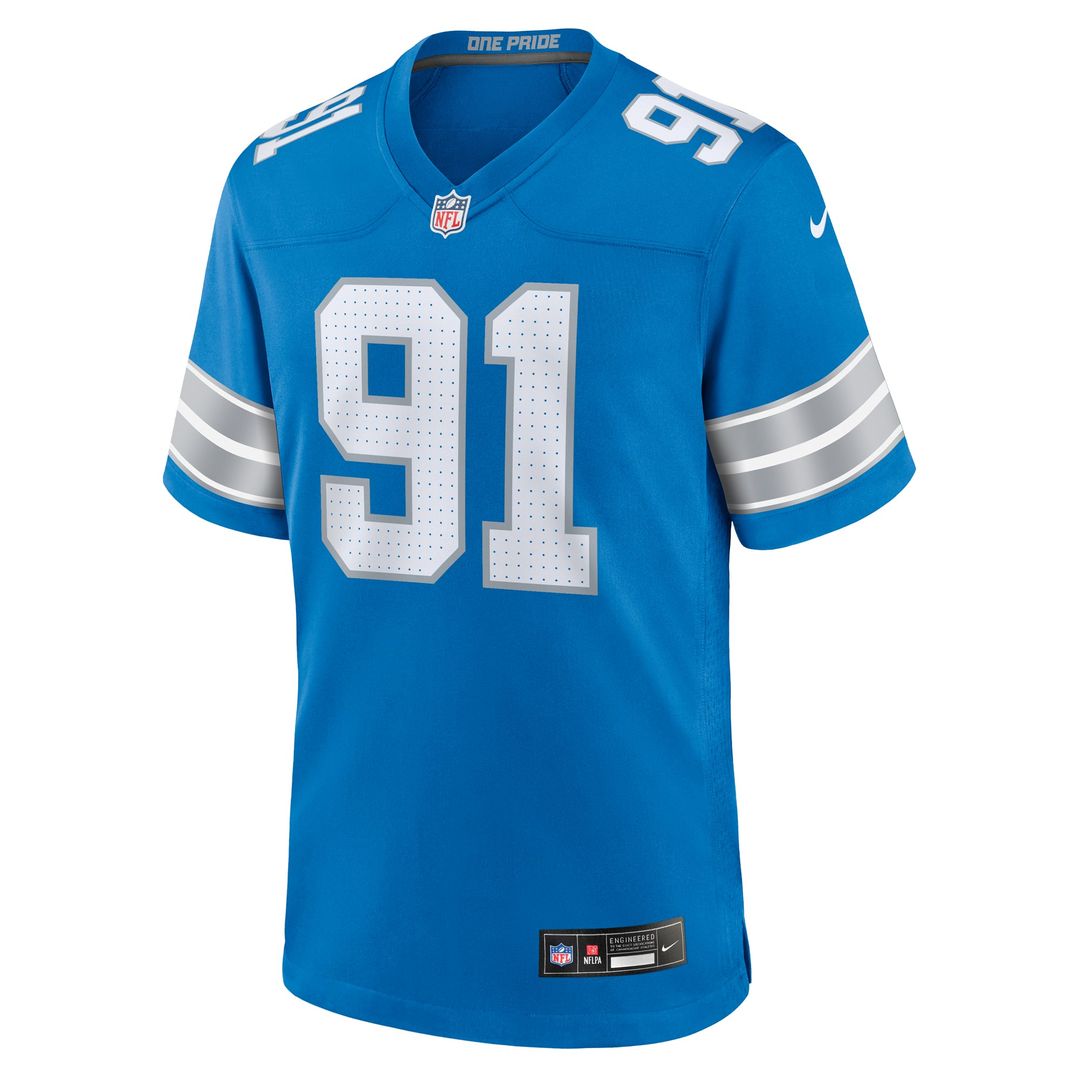 Men's Detroit Lions Tyleik Williams Blue Team