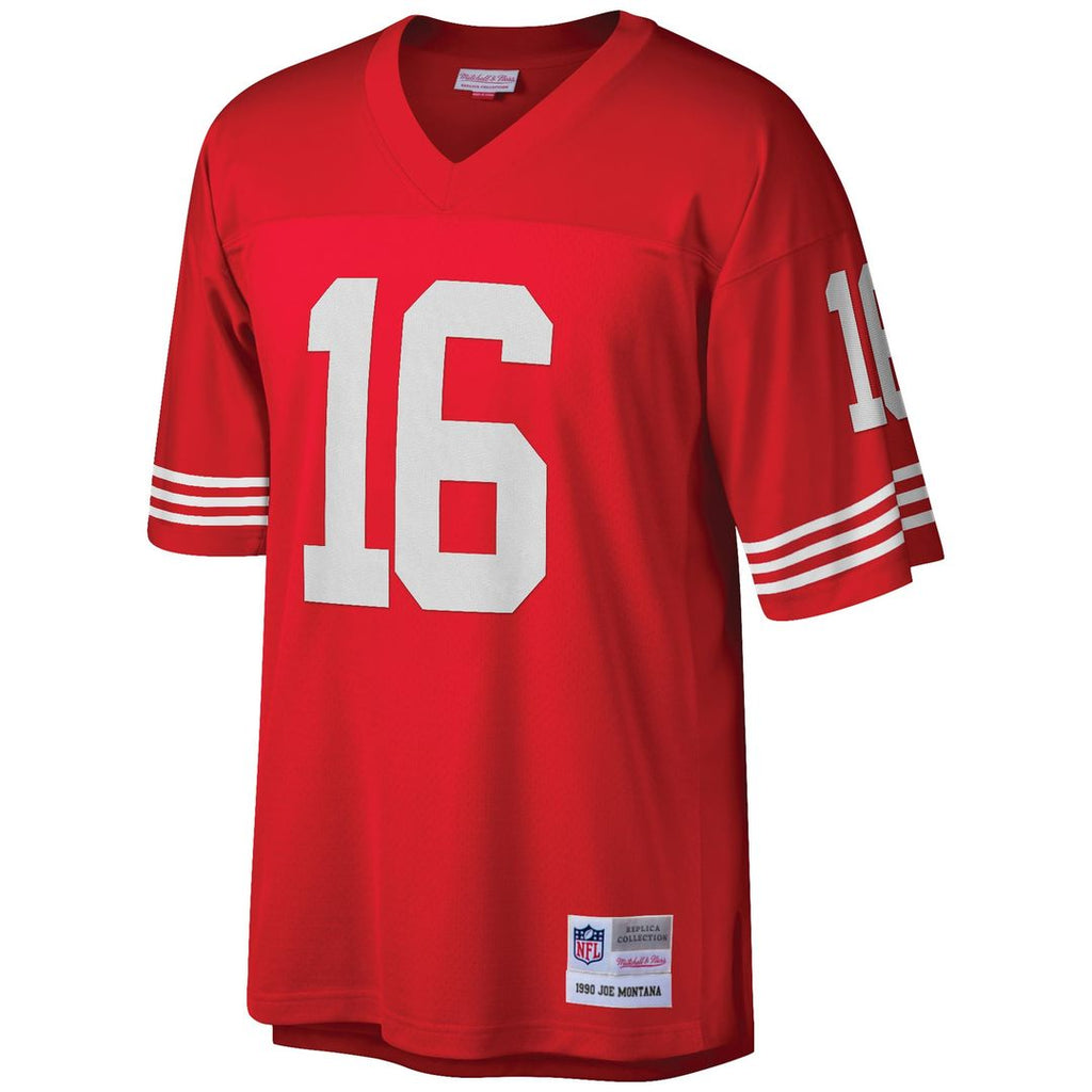 Men's San Francisco 49ers Joe Montana Scarlet Big & Tall 1990 Retired Player Replica Jersey