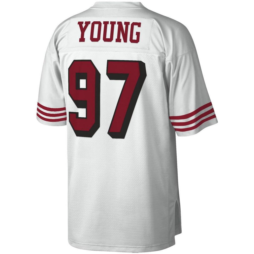 Men's San Francisco 49ers Bryant Young White Legacy Replica Jersey