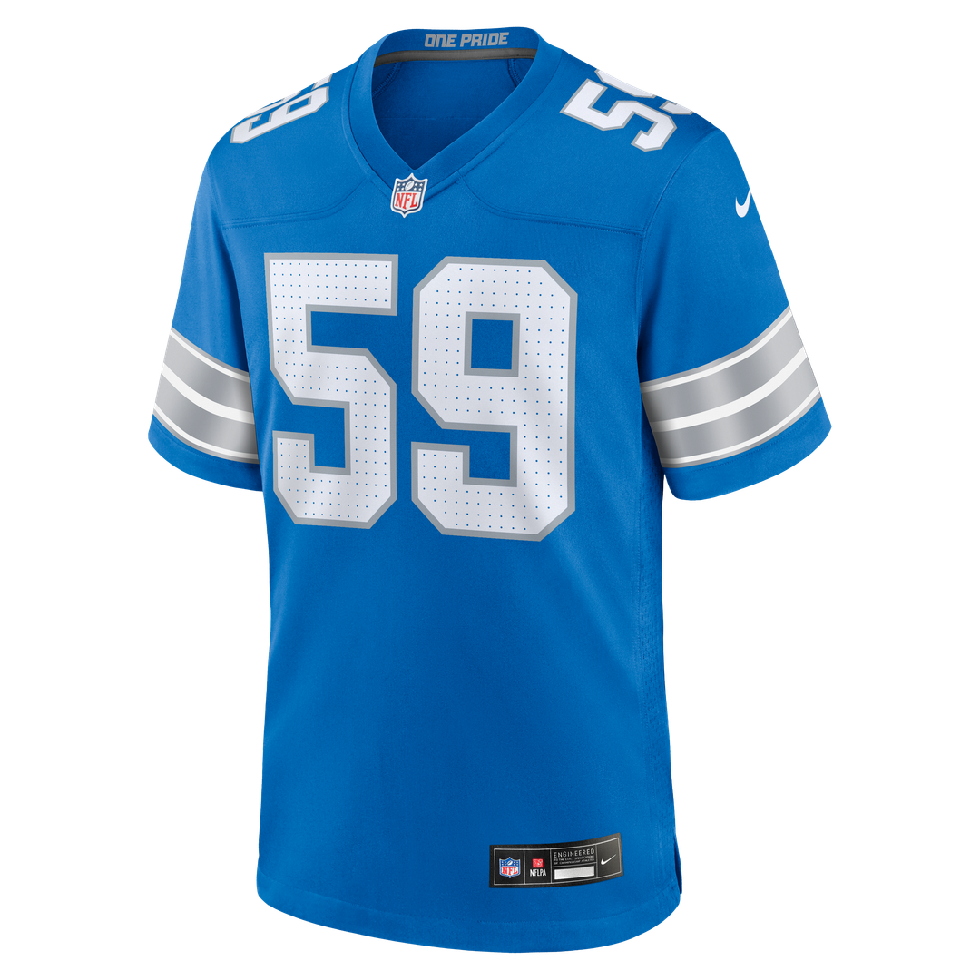 Men's Detroit Lions Giovanni Manu Blue Team