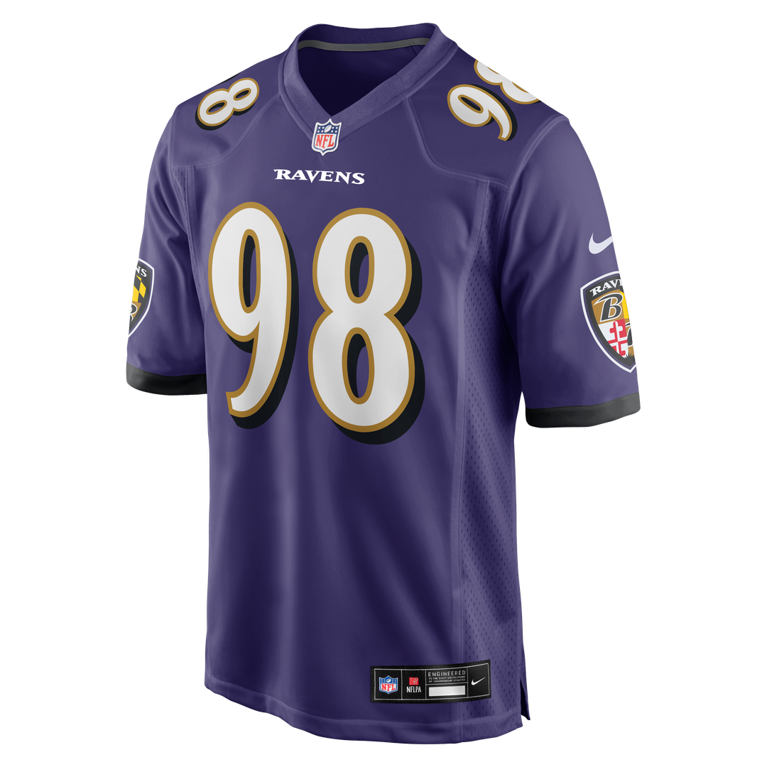 Men's Baltimore Ravens Tony Siragusa Purple Game Retired Player Jersey