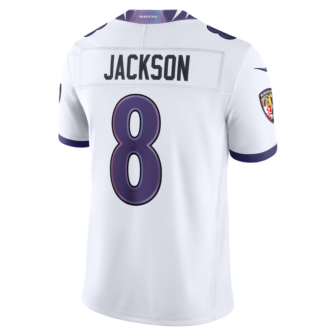 Men's Baltimore Ravens Lamar Jackson Black Alternate Alternate Vapor F.U.S.E. Stitched