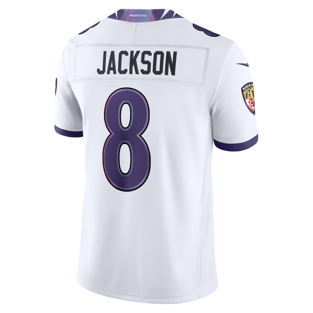 Men's Baltimore Ravens Lamar Jackson Purple Team Vapor F.U.S.E. Stitched