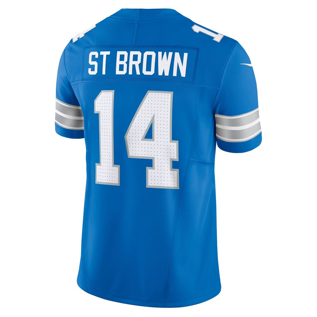 Men's Detroit Lions Amon-Ra St. Brown Blue Vapor F.U.S.E.