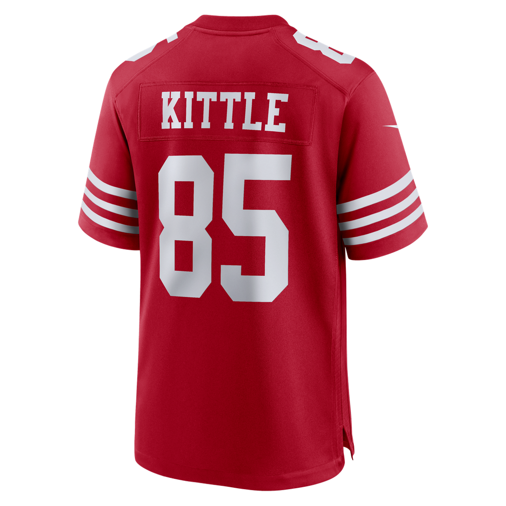 Men's San Francisco 49ers George Kittle Scarlet 80th Anniversary