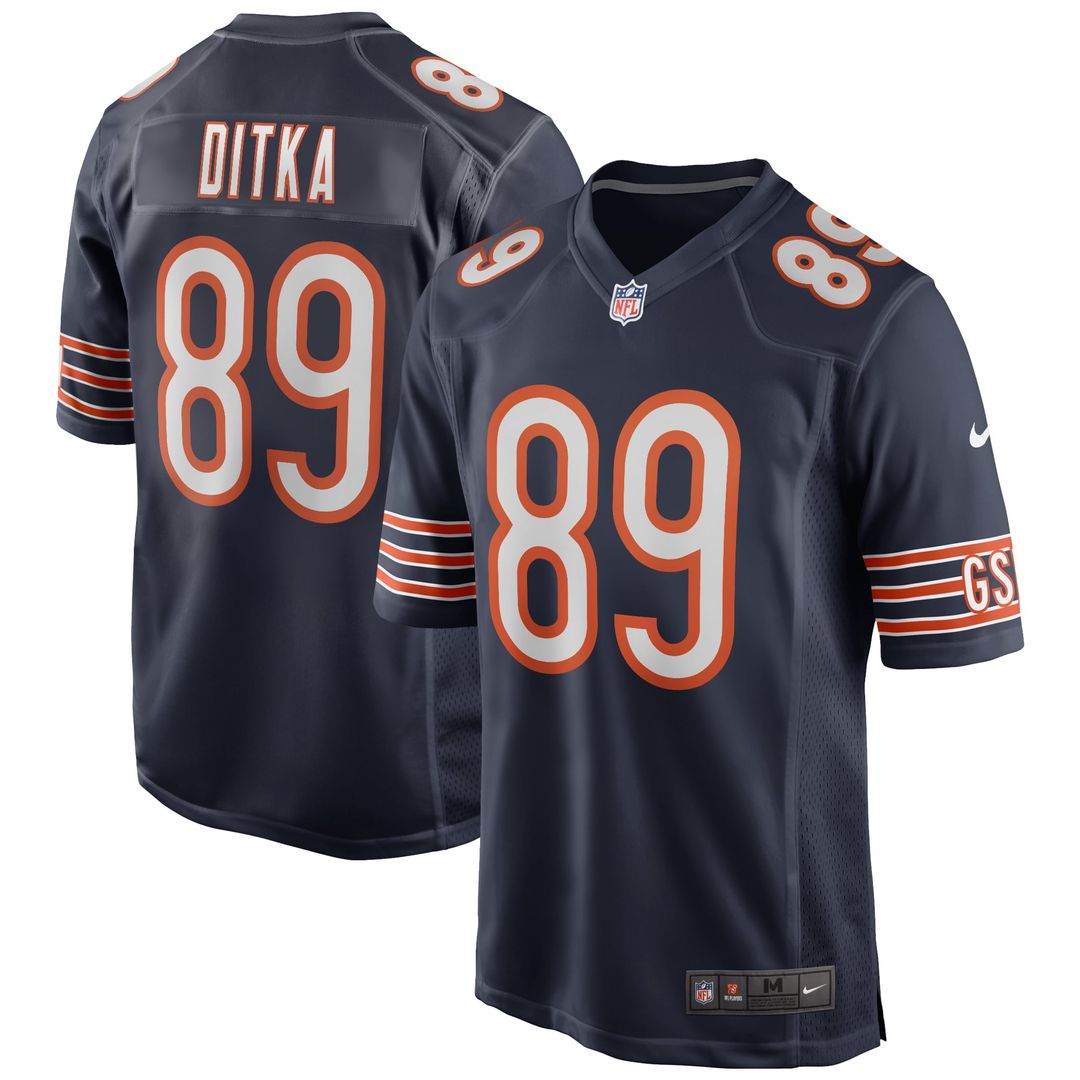 Men's Chicago Bears Mike Ditka White Retired Player