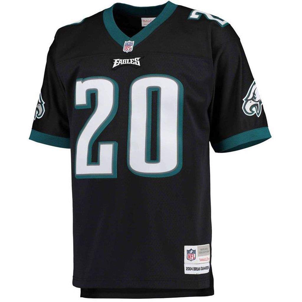 Men's Philadelphia Eagles Brian Dawkins Black Big & Tall 2004 Retired Player Replica Jersey
